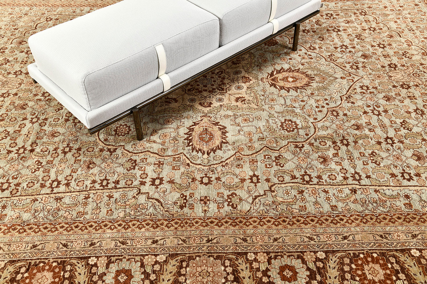 Natural Dye Tabriz Hadji Jalili Style Rug Fable