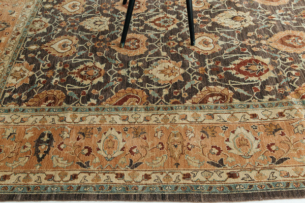 Natural Dye Sultanabad Style Rug Divine - styled in room setting