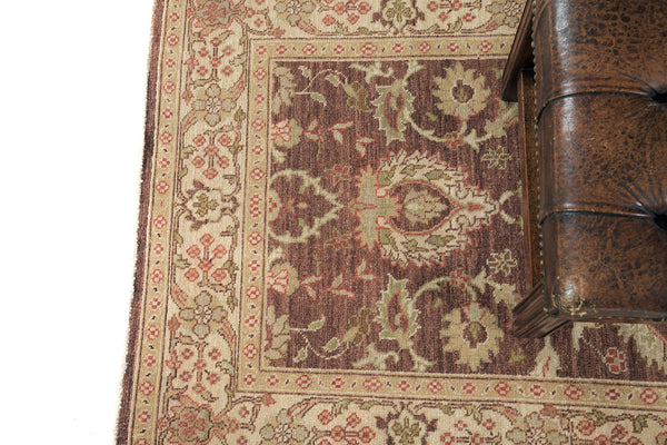 Natural Dye Sultanabad Design Runner Divine - narrow runner - detailed border and fringe