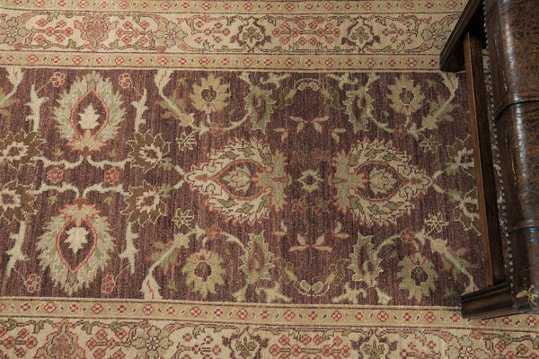 Natural Dye Sultanabad Design Runner Divine - narrow runner - overhead flat lay view
