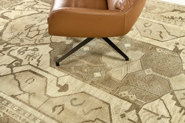 Vintage Style Antique Revival Rapture Collection - artisan revival weave - close-up of weave texture and pile