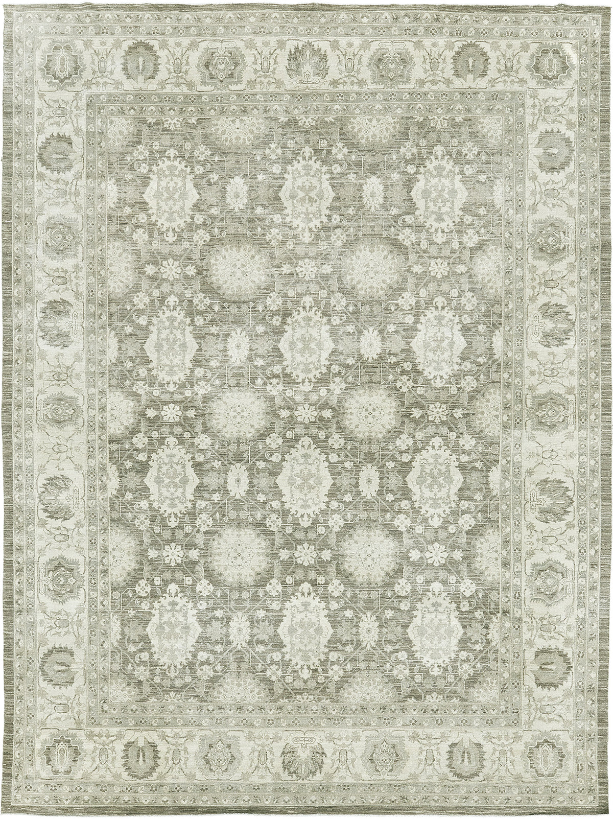 Vintage Style Mahal Revival Rug - artisan revival weave - one-of-a-kind handmade area rug [#3]