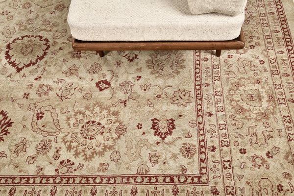 Antique Recreation Rug Fable Collection - close-up of weave texture and pile