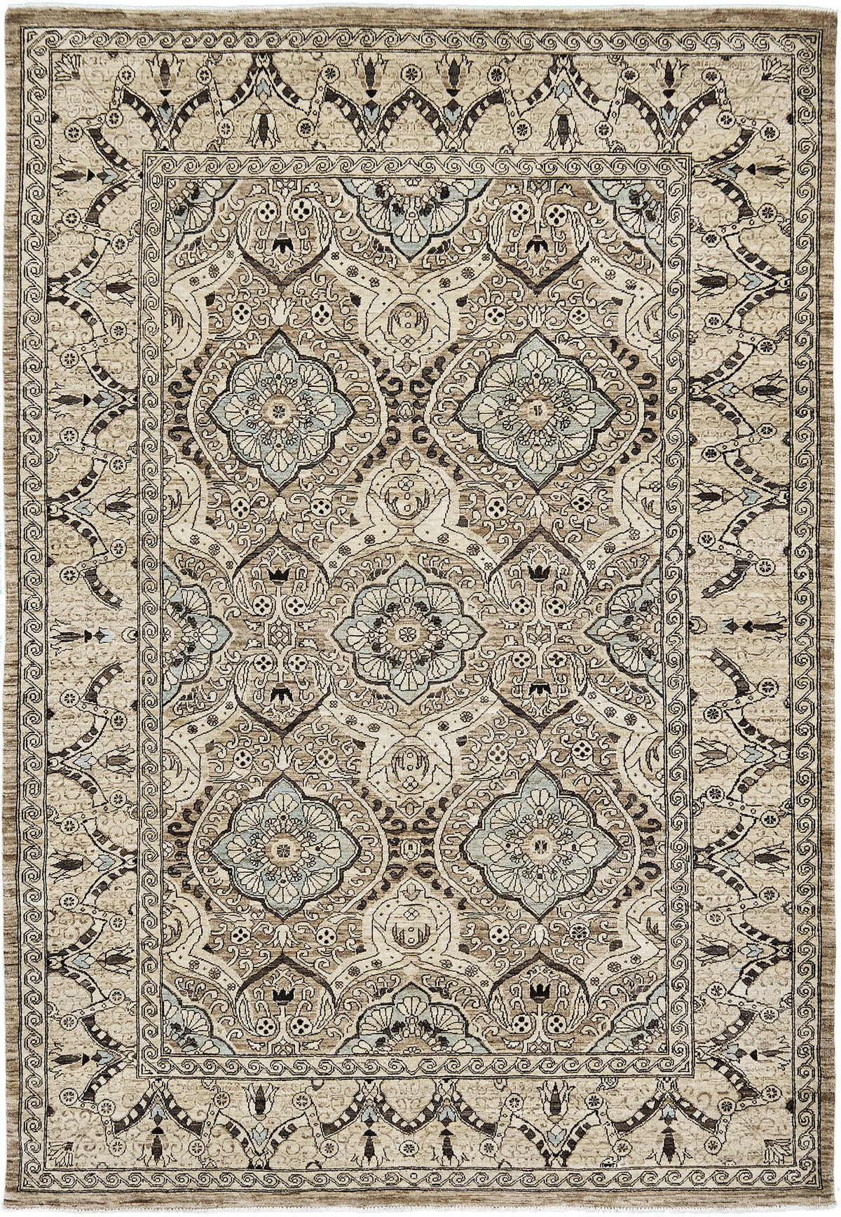 Vintage Style Antique Revival Rug - artisan revival weave - one-of-a-kind handmade area rug [#4]