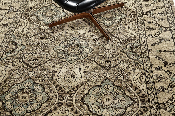 Vintage Style Antique Revival Rug - artisan revival weave - close-up of weave texture and pile [#4]