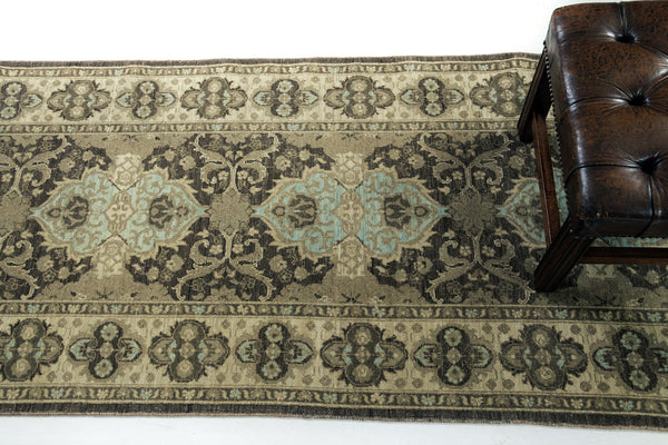 Vintage Style Tabriz Design Rug - overhead flat lay view [#1] (2)
