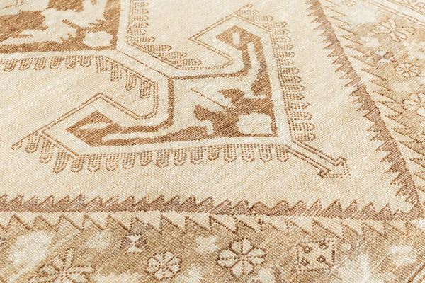 Vintage Turkish Anatolian Rug - hand-knotted in Turkey - detailed border and fringe [#14]