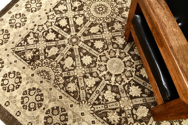 Vintage Style Antique Revival Rug - artisan revival weave - close-up of weave texture and pile [#3]