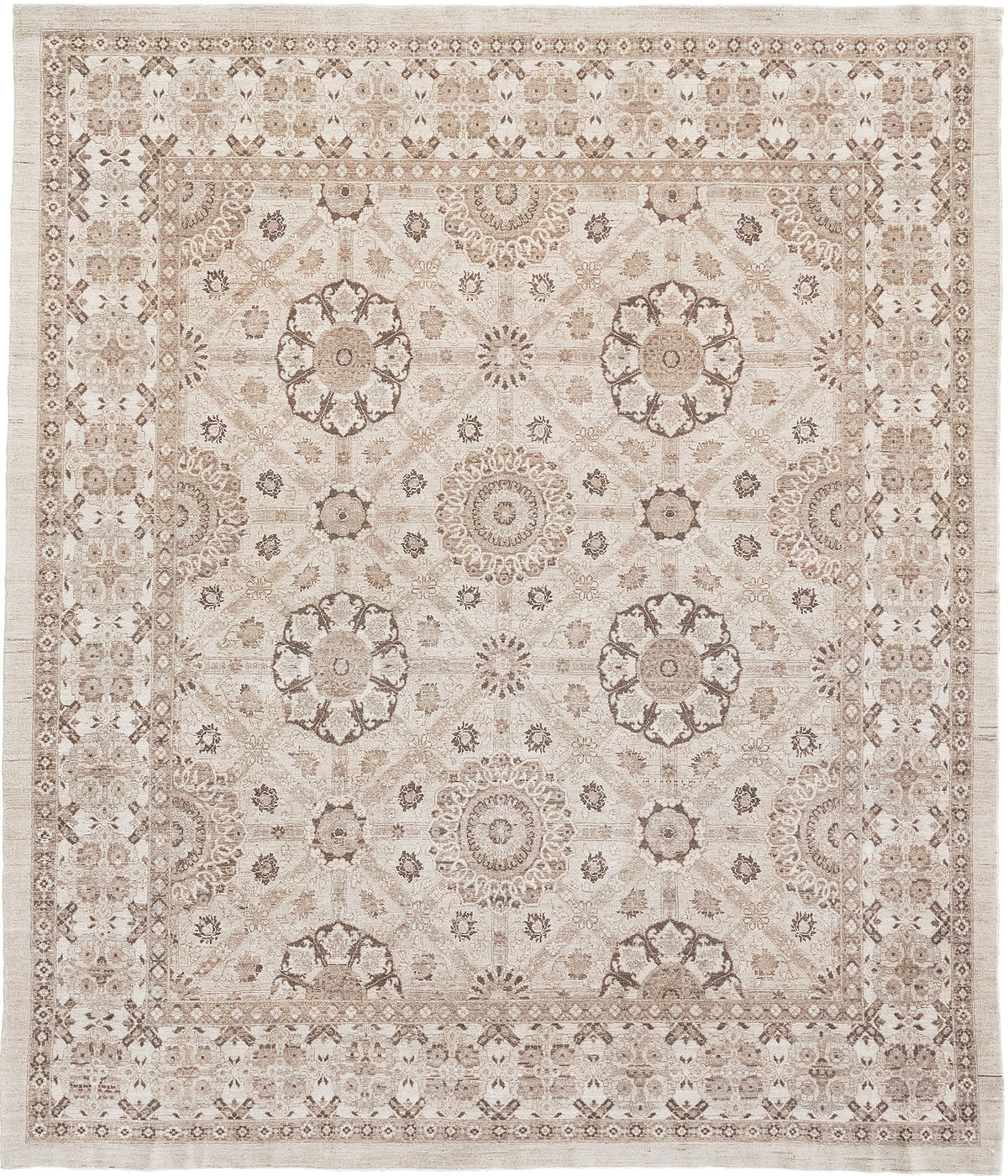 Vintage Style Arts and Crafts Rug - one-of-a-kind handmade area rug [#2] (2)