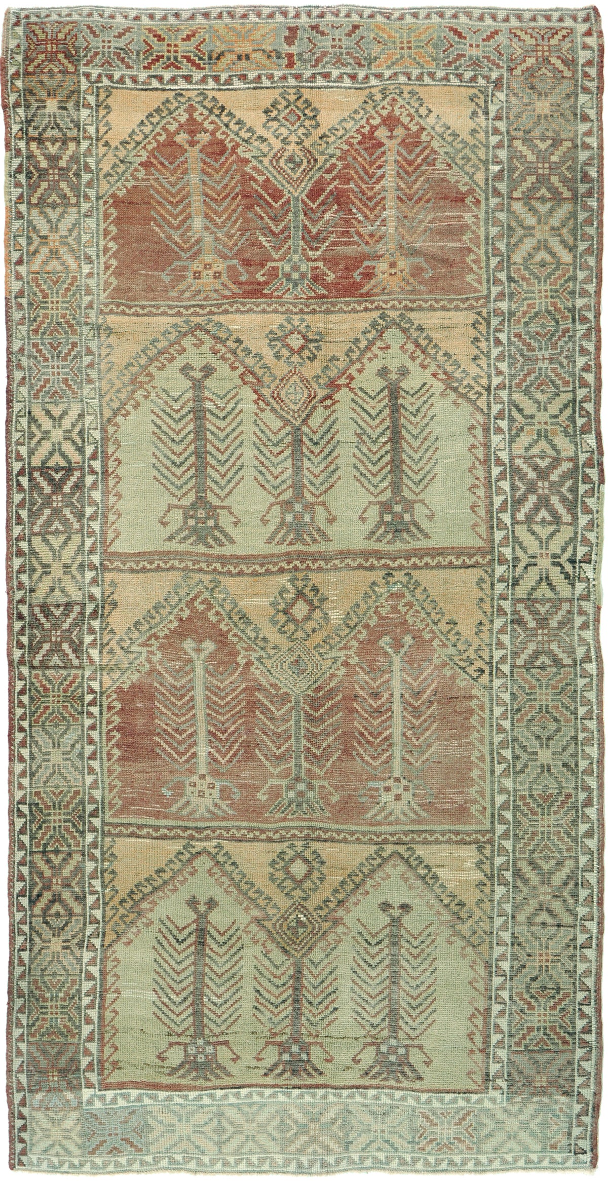 Vintage Turkish Anatolian Runner - hand-knotted in Turkey - one-of-a-kind handmade area rug [#23]