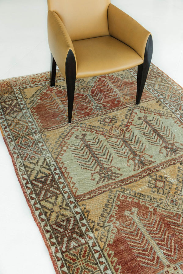 Vintage Turkish Anatolian Runner - hand-knotted in Turkey - styled in room setting [#23]