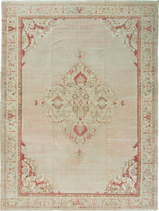 Antique Turkish Oushak Rug