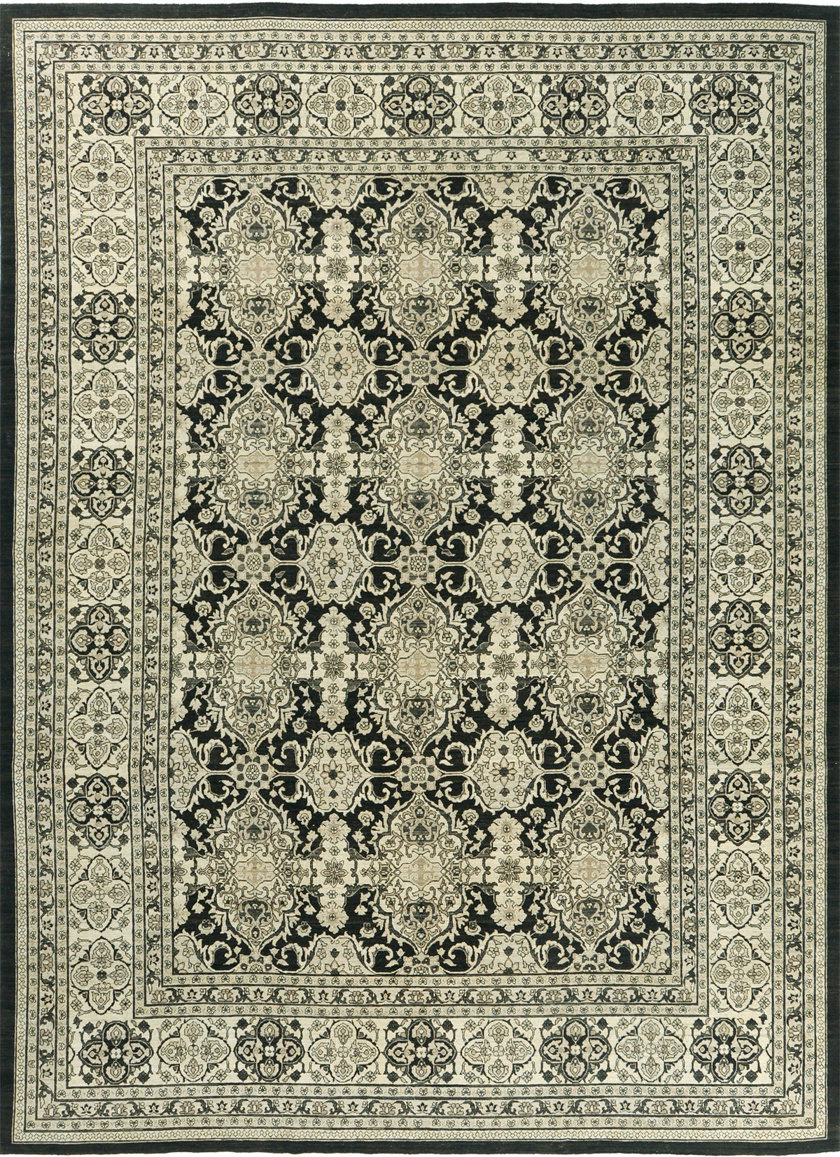Vintage Style Tabriz Revival Rug