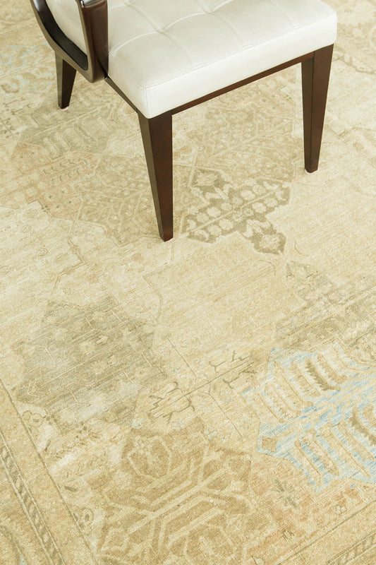 Vintage Tabriz Hadjijalili Revival Rug