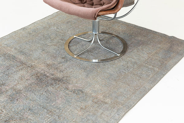 Overdyed Vintage Turkish Anatolian Rug - hand-knotted in Turkey - detailed border and fringe [#1]