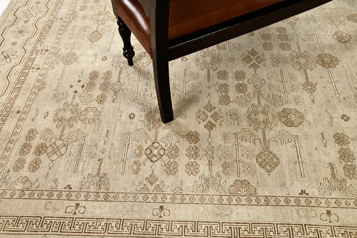 Vintage Style Khotan Revival Rug