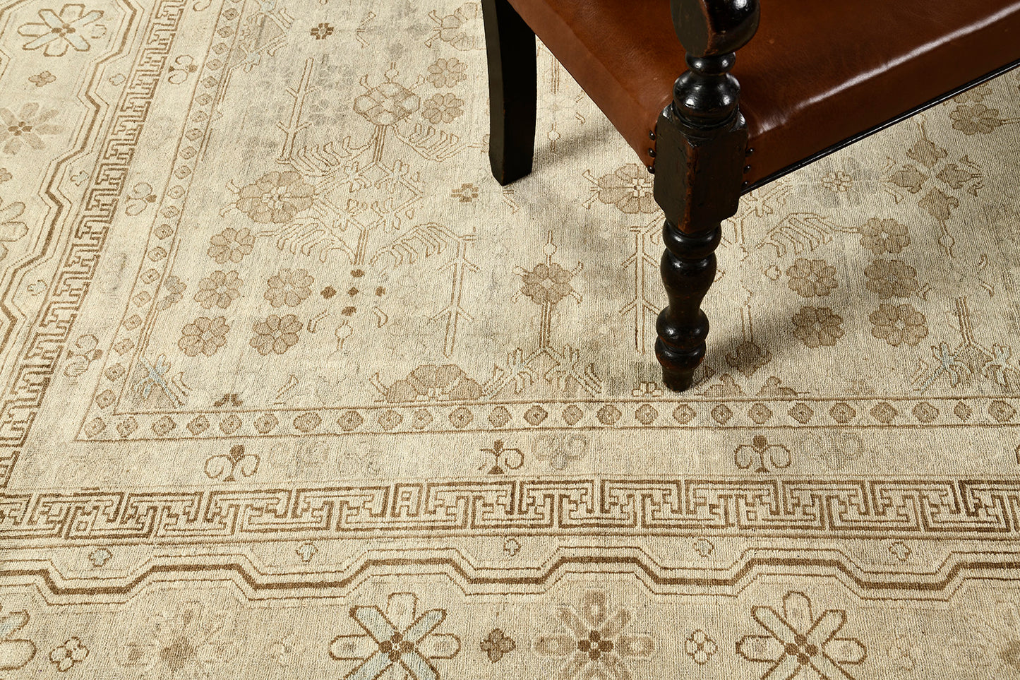 Vintage Style Khotan Revival Rug