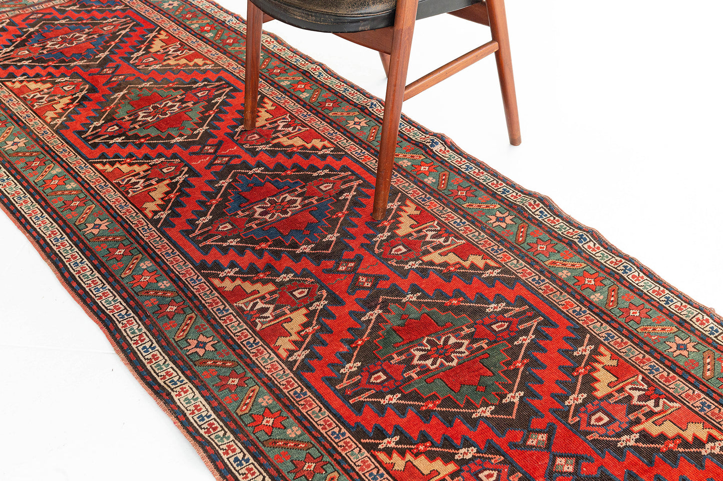 Vintage Russian Kazak Runner
