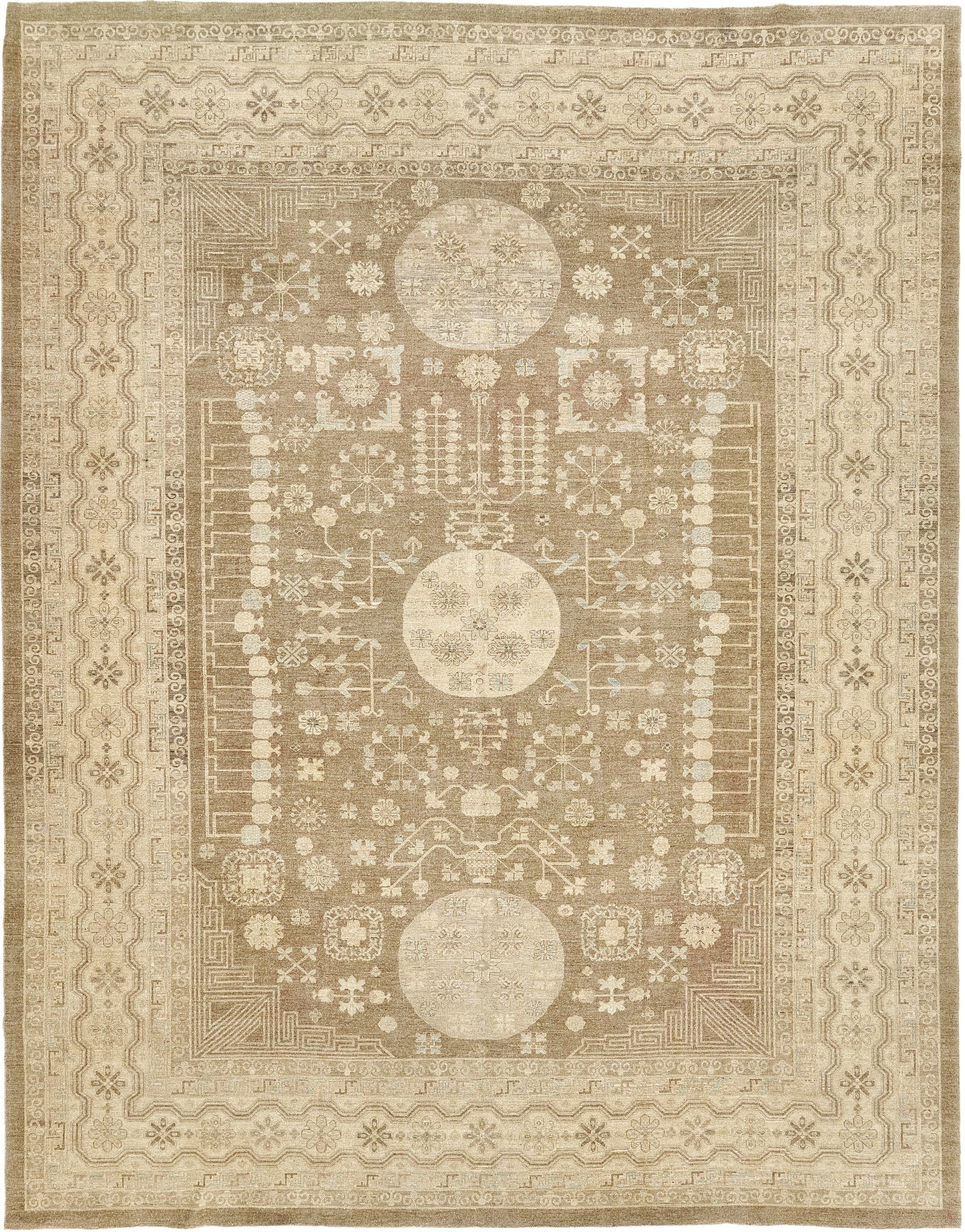 Vintage Style Khotan Revival Rug