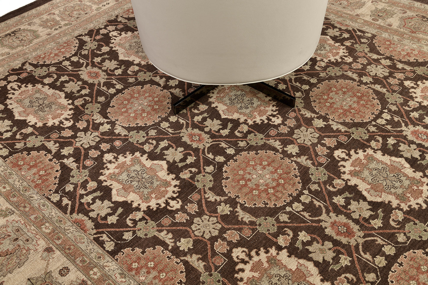 Natural Dye Mahal Design Rug D5137 Bliss