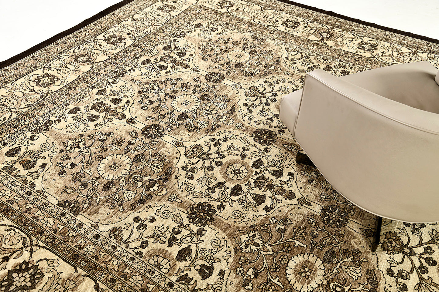 Vintage Style Tabriz Revival Rug