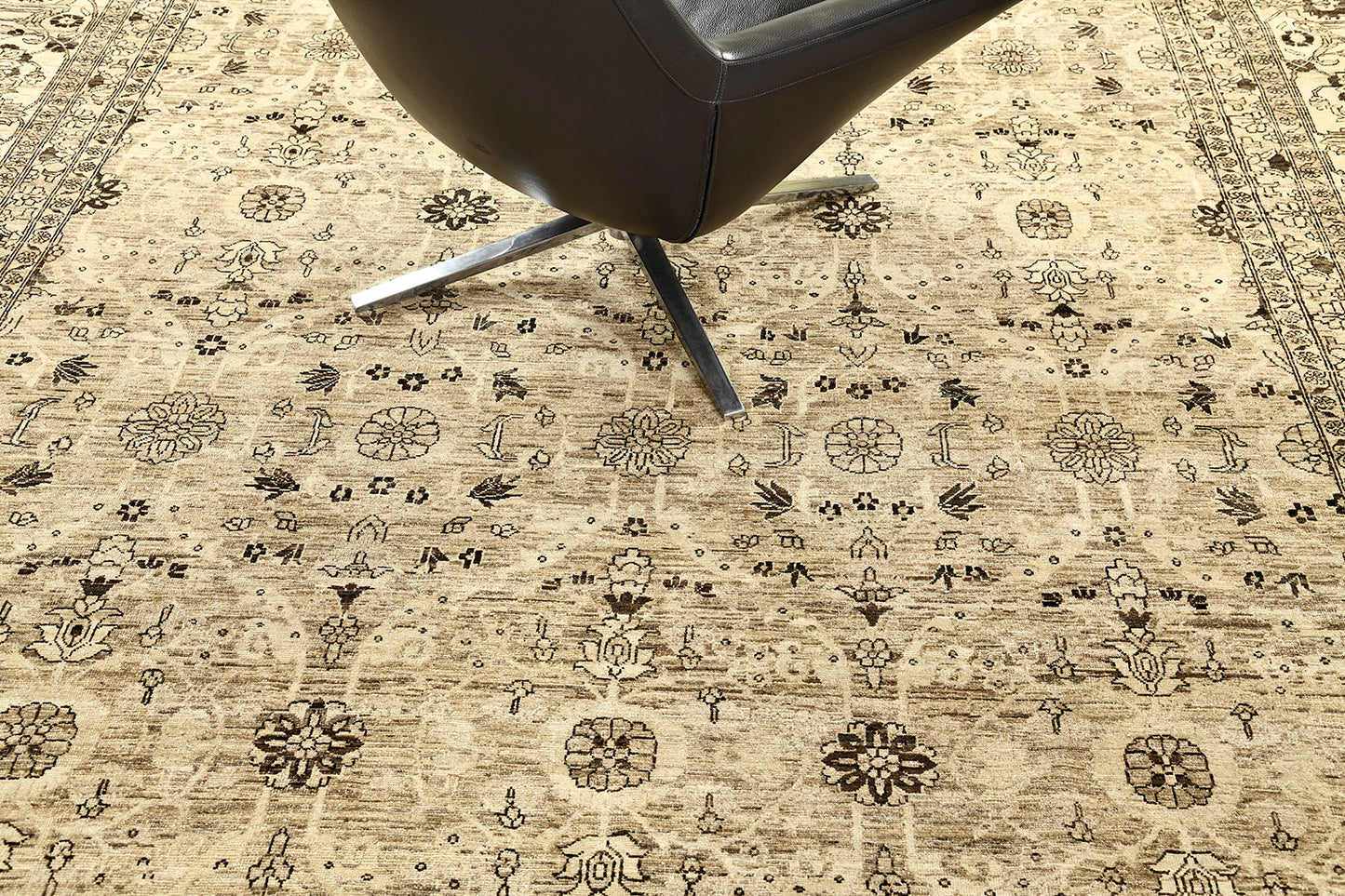Vintage Style Tabriz Revival Rug
