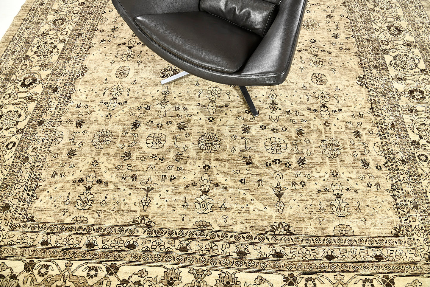 Vintage Style Tabriz Revival Rug