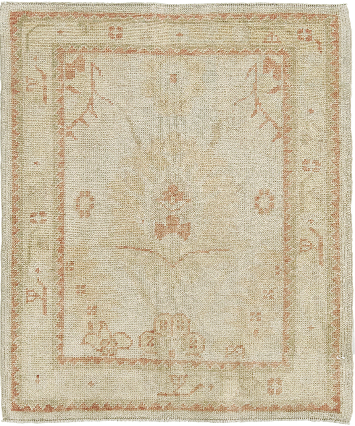 Turkish Oushak Revival Rug - hand-knotted in Turkey - one-of-a-kind handmade area rug [#38]