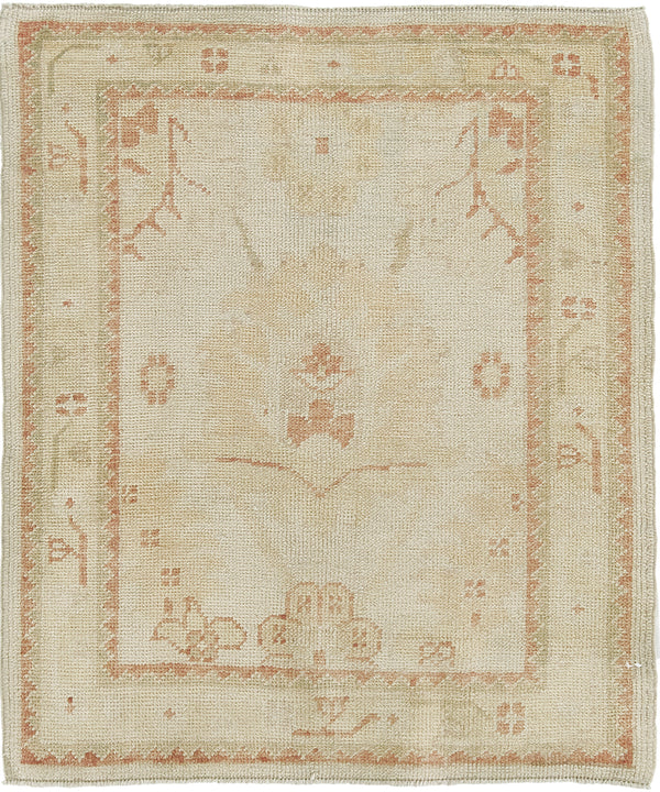 Turkish Oushak Revival Rug - hand-knotted in Turkey - one-of-a-kind handmade area rug [#38]