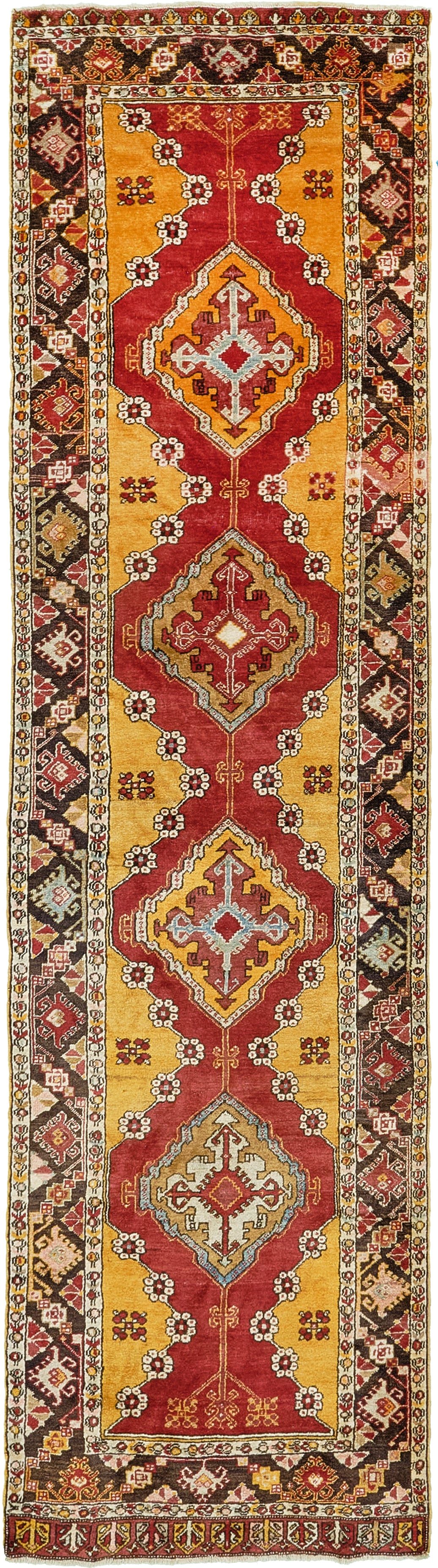 Vintage Turkish Anatolian Runner - hand-knotted in Turkey - one-of-a-kind handmade area rug [#20]