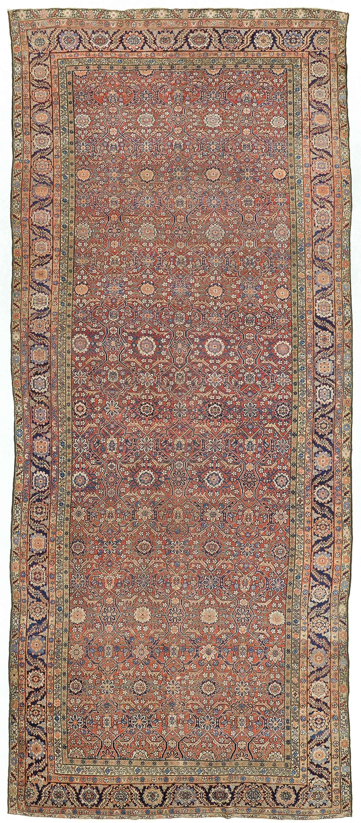 Antique Persian Mahal Gallery Size Rug 18659