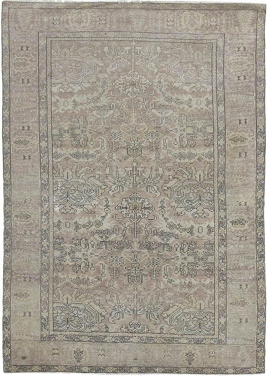 Vintage Turkish Oushak Rug