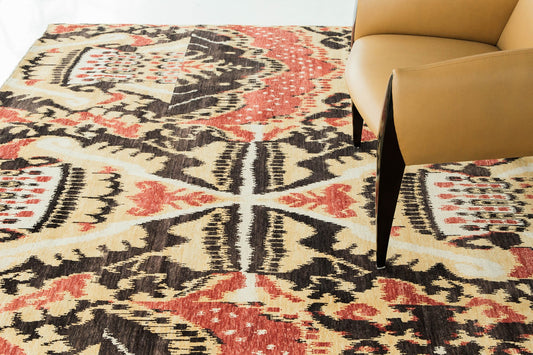 Ikat Design Rug Chapan