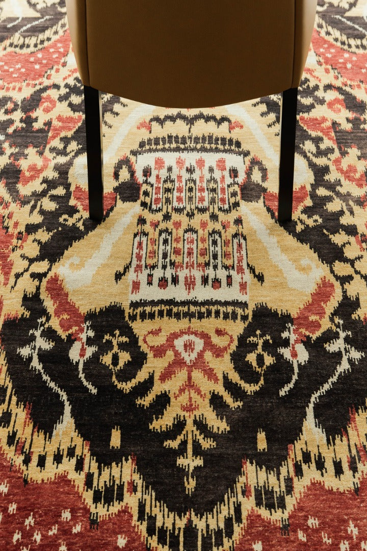 Ikat Design Rug Chapan