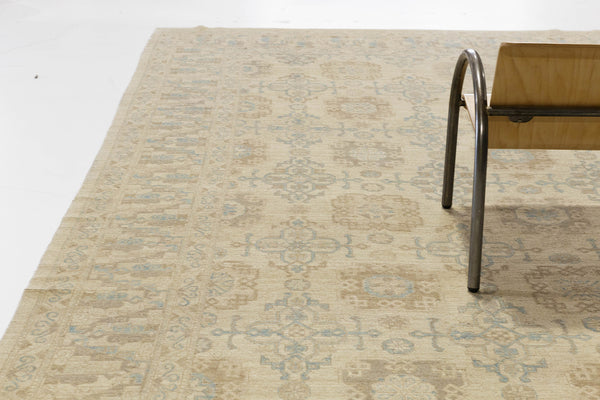 18th Century Khotan Revival Rug - 18th-century, East Turkestan Khotan - close-up of weave texture and pile [#1]