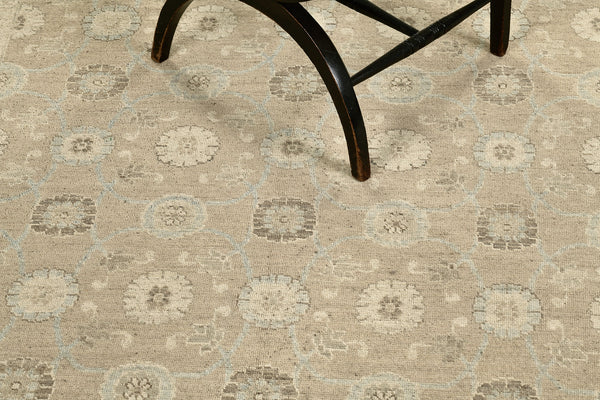 Vintage Style Varamin Design Runner Safira - narrow runner - close-up of weave texture and pile