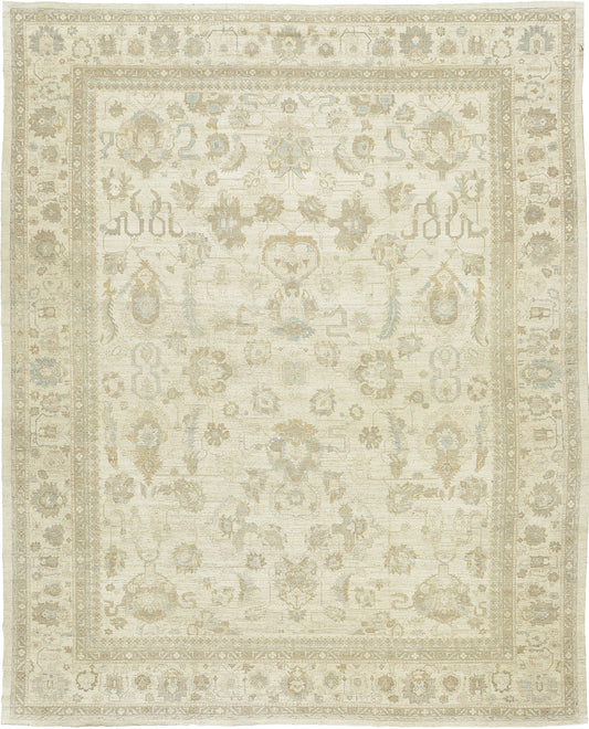 Vintage Style Oushak Design Rug