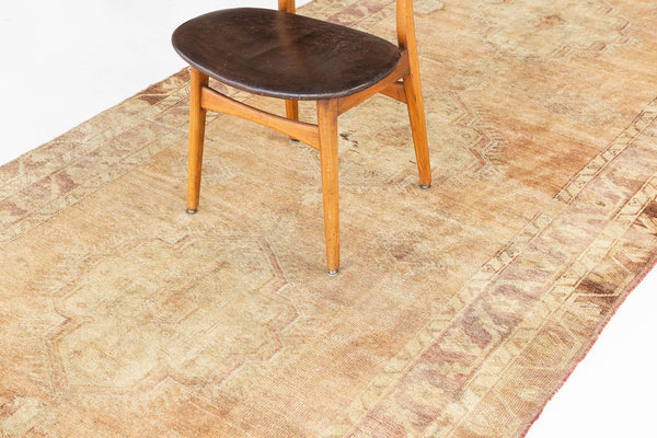 Vintage Turkish Anatolian Runner - hand-knotted in Turkey - detailed border and fringe [#18]