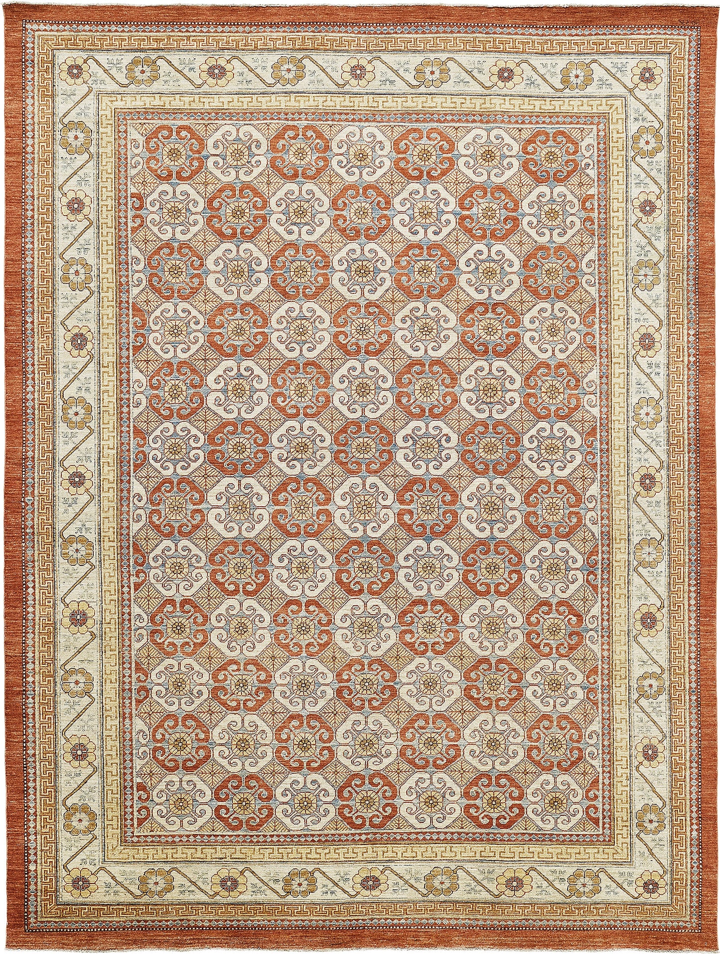 Natural Dye Mamluk Design Rug Fable Collection D5557