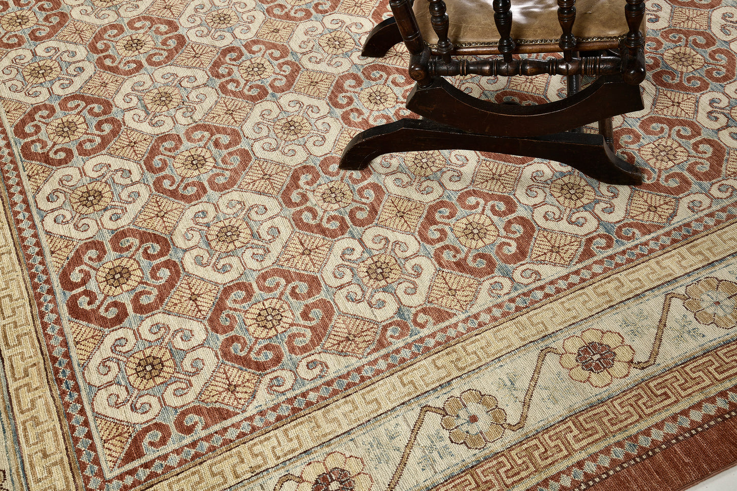Natural Dye Mamluk Design Rug Fable Collection D5557