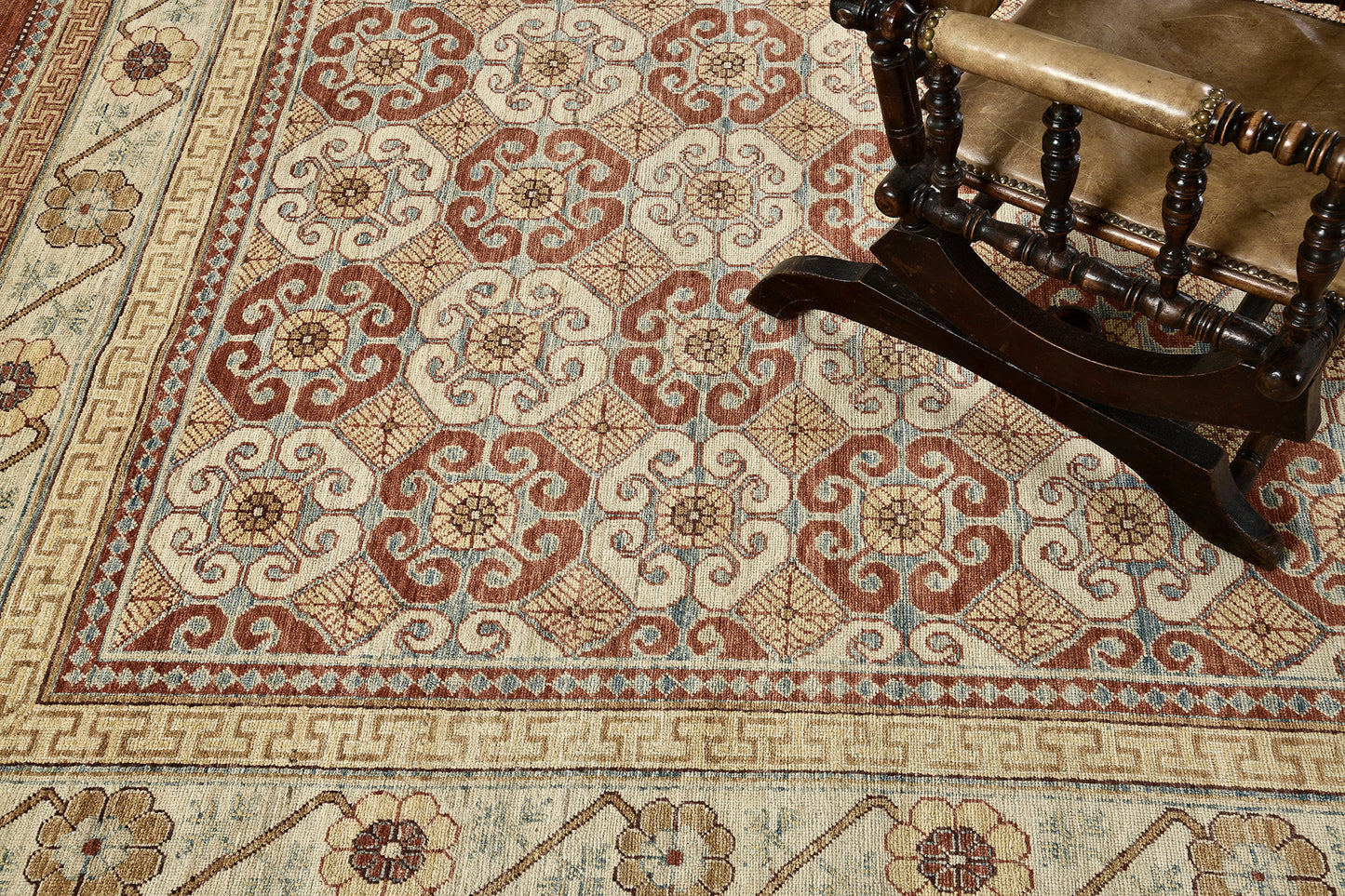 Natural Dye Mamluk Design Rug Fable Collection D5557
