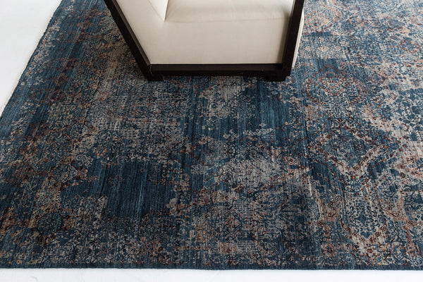 Transitional Design Rug Allure Fiore - overhead flat lay view [#4]