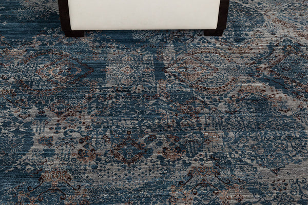 Transitional Design Rug Allure Fiore - full length showing color variation [#4]