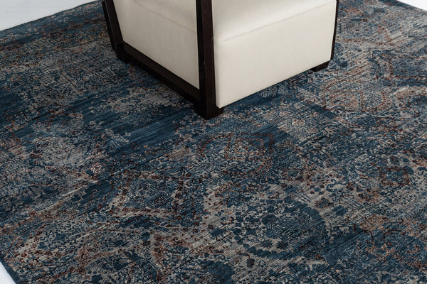 Transitional Design Rug Allure Fiore - detailed border and fringe [#4]