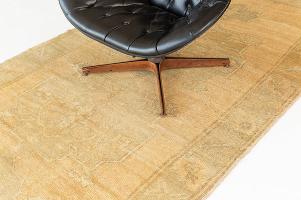 Vintage Turkish Anatolian Runner - hand-knotted in Turkey - styled in room setting [#16]