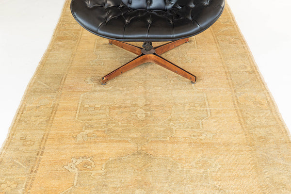 Vintage Turkish Anatolian Runner - hand-knotted in Turkey - full length showing color variation [#16]