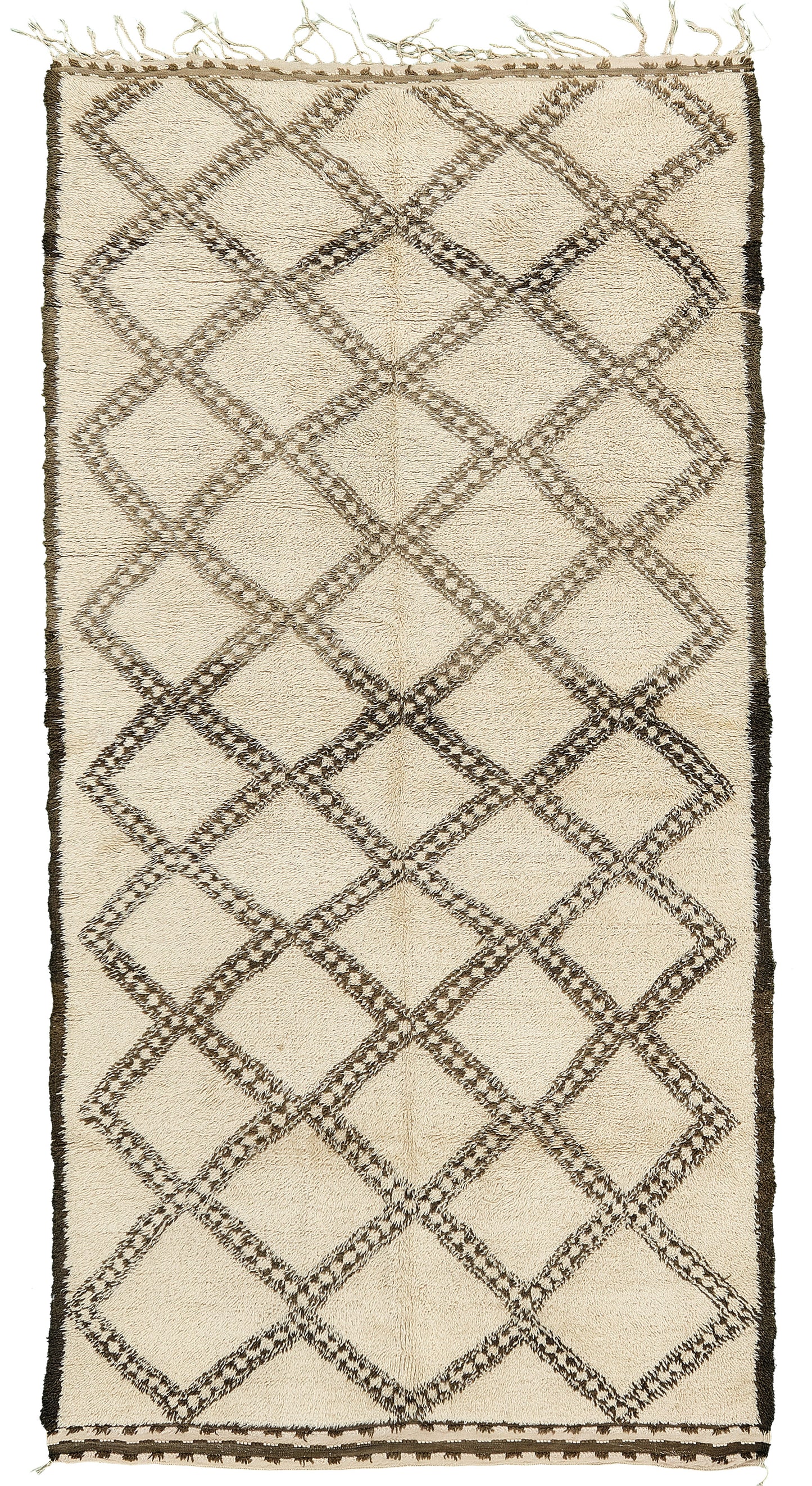 Modern Rug Image 13248 Vintage Moroccan Beni Ourain Tribe Rug