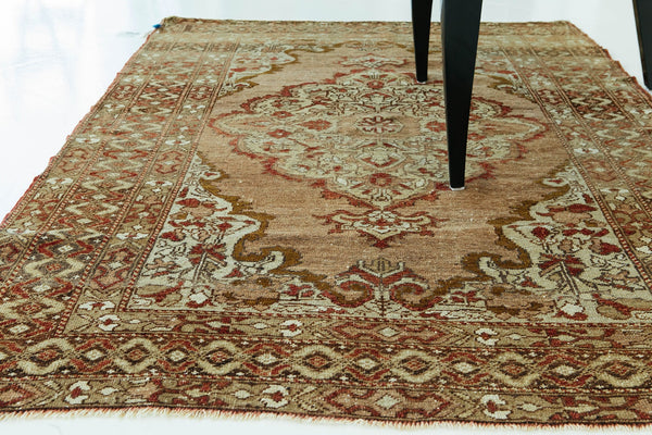Vintage Turkish Anatolian - hand-knotted in Turkey - styled in room setting [#10]