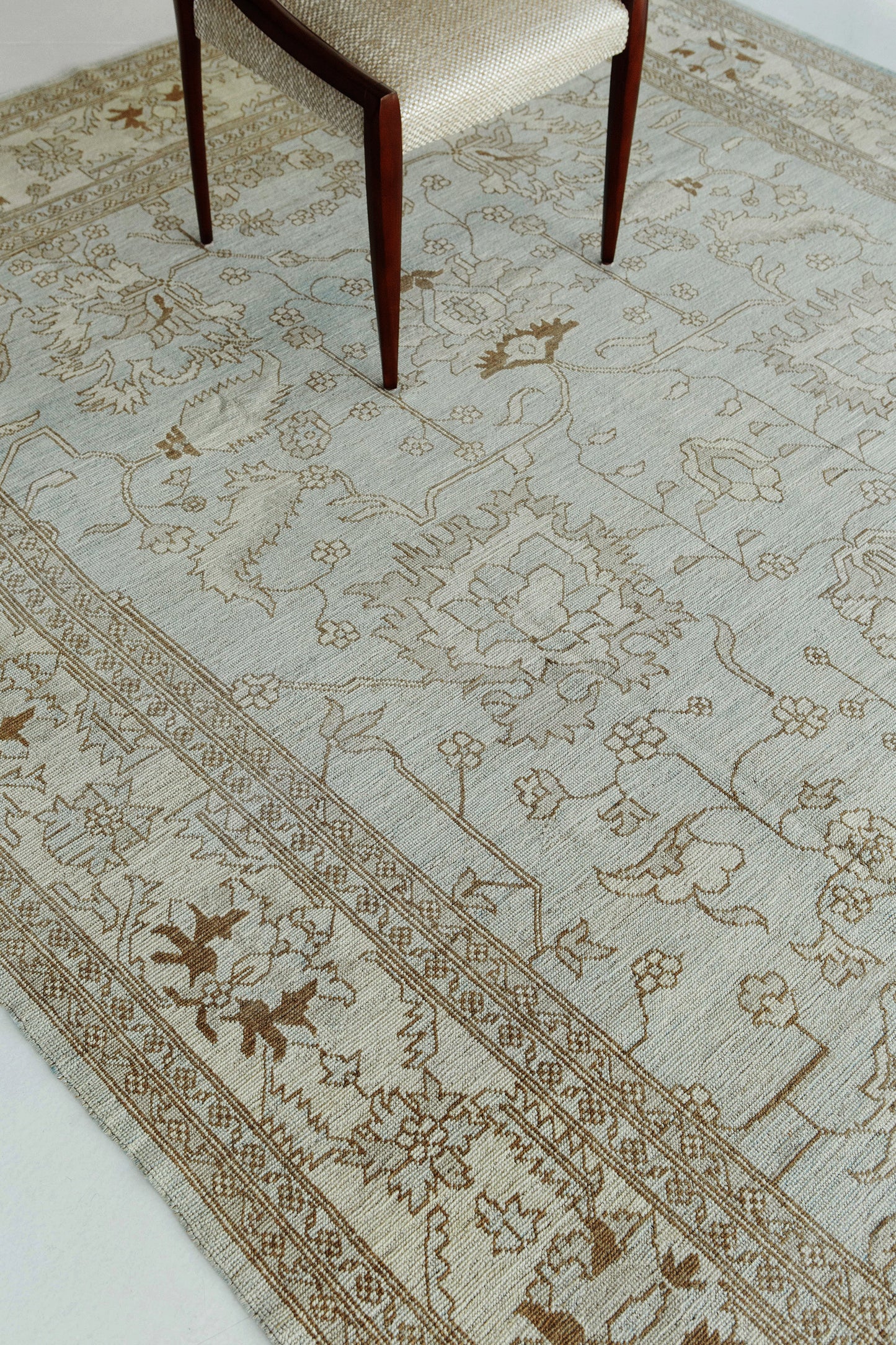 Vintage Style Oushak Revival Rug