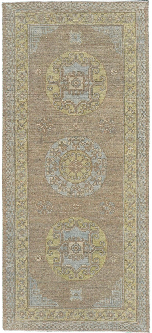 18th Century Khotan Design Revival Runner D5387